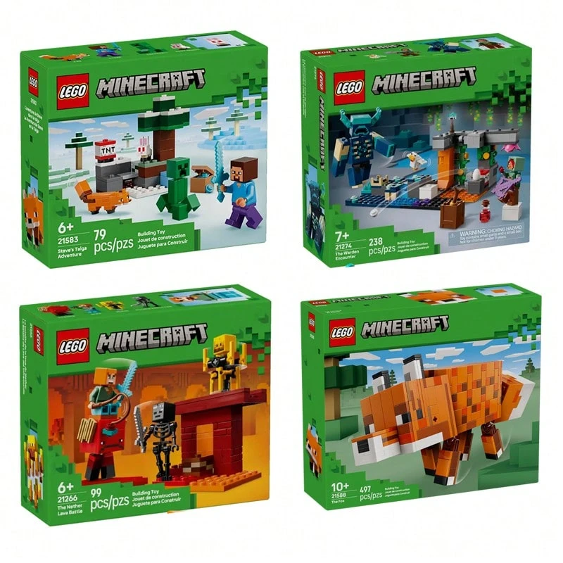 LEGO Bộ đồ chơi xếp hình Building Blocks, thích hợp cho bé trai và bé gái trên 6 tuổi, mô phỏng các cảnh và nhân vật trong trò chơi điện tử, là món quà sinh nhật tuyệt vời. - Nhiều màu - Xem 1
