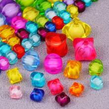 10-100颗亚克力散珠，四面珠，DIY饰品制作串珠配件，项链，手链，包包挂饰 - diy - 查看 2
