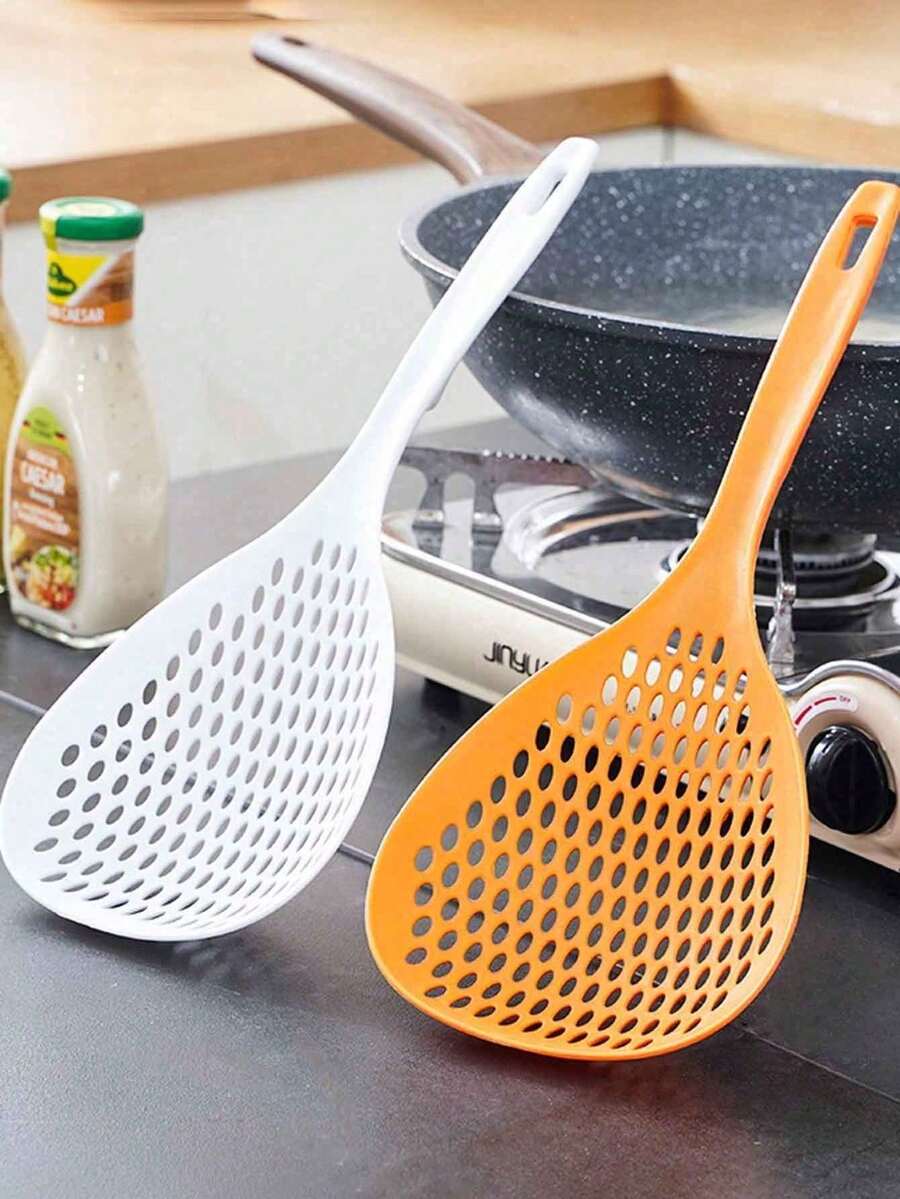 1pc Large Capacity Colander, Suitable For Scooping Dumplings And Noodles, Non-Deformable, Heat-Resistant, Kitchen Tool - Kitchen Colander - Pasta Tool - Kitchen Accessories - Kitchen - Knife Set - Colander