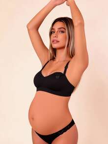 Hart & Haze 4pcs Maternity & Nursing Sexy Front Clip Bras, Comfortable Breastfeeding Lingerie - Multicolor - View 6