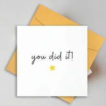 1pc You Did It Card, Well Done Card For Him, Proud Of You, Congratulations, Exams, New Job Promotion, Driving Test, You Smashed It, Graduation - View 3