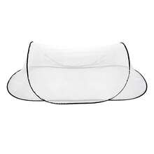 Single Person Portable Mosquito Net, No Installation Required, Suitable For Dorm, Business Trip, Travel - Black and White - View 5