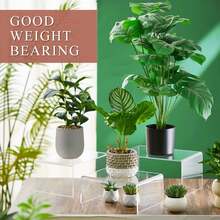 1/2/3/4/5/6 Pcs Transparent Acrylic U-Shaped Display Stand - Reusable Cupcake Stand For Desserts, Jewelry, Buffet And Party Supplies. Sturdy, Adjustable And Easy To Assemble - Clear - View 5