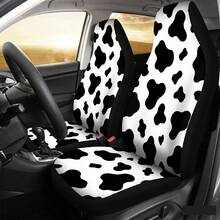 1件装汽车座椅套，奶牛纹透气坐垫，适用于SUV和轿车，四季皆宜，可水洗。 - 彩色 - 查看 6
