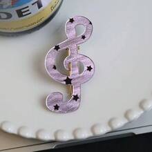 Bộ 6 kẹp tóc họa tiết chấm bi và nốt nhạc, phụ kiện tóc độc đáo và vui nhộn, kẹp tóc hình nốt nhạc màu trơn, dễ thương và ngọt ngào dành cho bé gái, kẹp tóc mái kẻ sọc kiểu cá sấu, quà tặng trang trí tóc cho tiệc tùng và lễ hội, kẹp càng cua, kẹp tóc cài, kẹp tóc, phụ kiện đội đầu - Nhiều màu - Xem 12