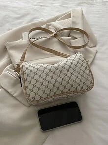 2026新款时尚百搭女士单肩包，时尚斜挎方包，优雅春季配饰 - 白色 - 查看 10