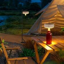 1 pieza Luz de botella de vino LED de 3 colores, con batería AAA, regulable con toque, lámpara de ambiente para bares, restaurantes, campamento, luces nocturnas - lámpara de botella de vino - Ver 7