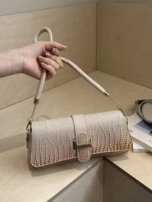 批发时尚奢华女式手提包 2026 夏季新款鳄鱼纹单肩包、斜挎包 - 彩色 - 查看 4