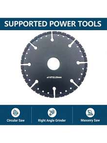 Diamond Saw Blade Metal Cutting Disc Welding Stainless Steel Diamond Blade 100mm Round Plate - Black 1pc - View 1