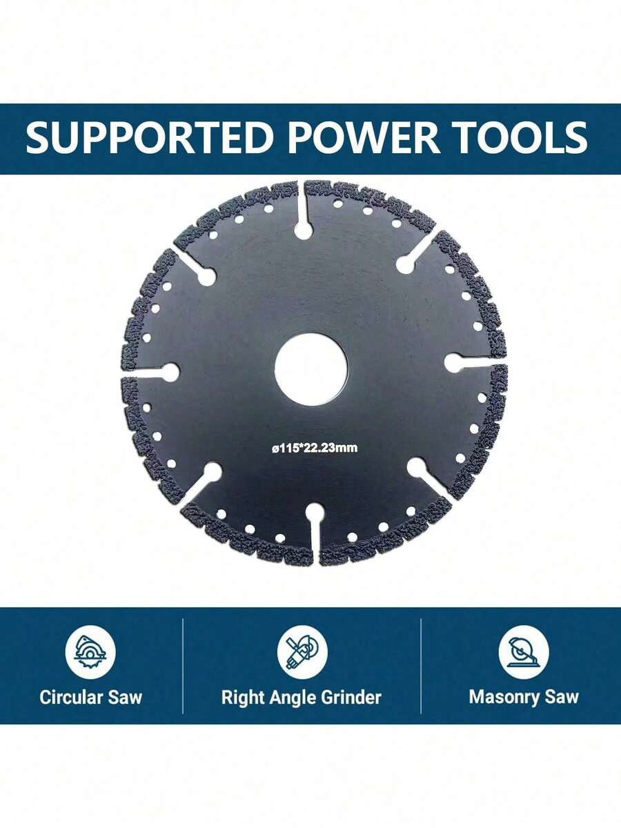 Diamond Saw Blade Metal Cutting Disc Welding Stainless Steel Diamond Blade 100mm Round Plate - Black 1pc - View 1