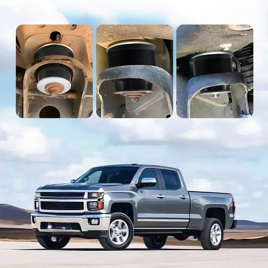 Body Mount Bushing Kit, Compatible With 1999-2014 Chevy Silverado & Sierra 1500/2500, 24 PCS Polyurethane Body Mount Kit, Durable Components For Improving Bumpy Driving Performance, Black - Bộ 24 chi tiết, màu đen, dành cho xe Chevy 1500/2500 đời 1999-2014. - Xem 1
