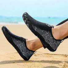 Men's Fashionable Slip-On Quick-Drying Comfortable Water Shoes, Lightweight And Stylish For Stream Trekking And Beach - Black - View 4