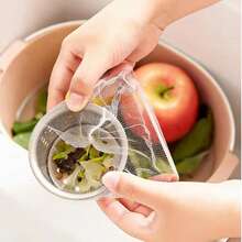 100pcs Disposable Elastic Sink Strainer Bags, Anti-Clogging Kitchen Drain Filter Net - A - View 2