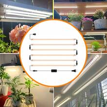 LED Grow Light Bar Full Spectrum AC220V Green Plant Lamp UV IR Red Blue Indoor Hydroponic Flower Seedling Potted Succulent Vegetables Tomato Cactus Bonsai Moss Fish Tank Aquatic Plants Cultivation Growth Box Fill Lighting Pink /Sunlight 1-12Heads With EU Plug 30CM/50CM 11.81Inch/19.69Inch - EU C Type Plug(220-240V) - View 11