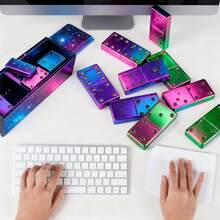 6pcs Domino Tile Resin Mold Set, With Sliding Dominoes, Large Sliding Tray Storage Box Silicone Mold, For Epoxy Resin Casting, Jewelry, Tarot Cards, DIY Crafts, Home Decor - Milky White/silicone - View 2