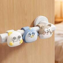 1pc New Creative Cute Cartoon Door Knob Protector, Anti-Collision Pad, Bedroom Door Back Collision Pad, Window Handle Anti-Collision, Door Back Cushion, Wall Protection - Multicolor - View 2