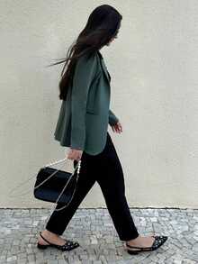 Women Coats - Verde militar - Ver 10
