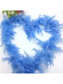 Feather Boa, DIY Party Decoration Accessory, Colorful Feather Boa, Boa Decor, Women's Artificial Feather Boa - Retro Polyester And Spandex Blend, Suitable For Birthday Party, Halloween, Christmas, Race Day, Afternoon Tea, New Year's Eve, Concerts And Home Decor, Dance Weddings, Stage Performances, Carnival Costumes And Accessories, Party Supplies - Multicolor - View 13