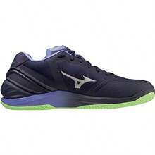- Zapatos de Balonmano Wave Stealth Neo Security para Interiores amplios Ligeros para Interiores - Prpura/Verde/Plateado - Ver 1
