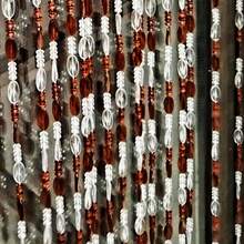 18 Acrylic Strands Beaded Curtain Doorways Acrylic Hanging Door Beads String Curtains Tassel Room Divider Screen Decor For Doorway Window Living Room Wedding (1, Brown, 39 Inch X 78.7 Inch),Without  Rod - 1PC - Xem 6