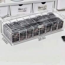 1 hộp đựng kính áp tròng chống bụi, dung tích lớn, trong suốt, dùng một lần, có nắp đậy, thiết kế tối giản. - Nhiều màu - Xem 4