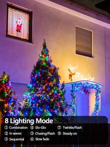 Bộ 1 đèn dây LED năng lượng mặt trời 20/50/100/200 bóng, 8 chế độ chiếu sáng, Trắng ấm/Trắng/Màu/Tím, Chống nước IP65, Đèn trang trí Giáng sinh năng lượng mặt trời, Thích hợp cho vườn, cây cối, sân, ngày lễ, tiệc tùng, hàng rào cắm trại, nhà cửa, trang trí Giáng sinh & Halloween, Mọi mùa, Trong nhà/Ngoài trời - Lạc đà - Xem 5