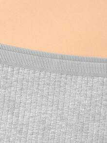4 piezas Bragas de talle alto para mujer de talla grande - Diseño sin costuras invisible de control de abdomen, ropa interior totalmente cubierta con hilo, cintura elástica suave, esencial para uso diario y ocasiones especiales, paquete a granel para uso diario y formal, cómodo, ajuste - Multicolor - Ver 6