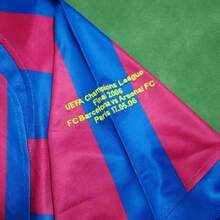 2005-06 Barcelona Home Long-Sleeved Jersey, Number 10, R Onaldinho Retro Version. - Màu xanh lam - Xem 2