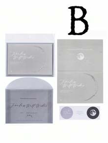 Bộ thiệp và phong bì dập nổi mạ bạc, thuộc dòng sản phẩm Mysterious Series, sự kết hợp trang nhã giữa thiệp chúc mừng và phong bì, truyền tải những lời chúc chân thành với cảm giác trang trọng. - Nhiều màu - Xem 14