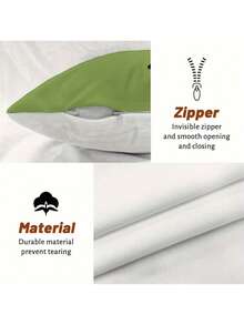 4件套牛奶绿枕套，字母印花+几何纹理，多功能床头/沙发靠垫套（不含枕芯） - 彩色 - 查看 10