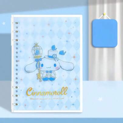 SANRIO 1本可拆卸螺旋装订笔记本，A5尺寸，带横线，可作练习本、抄本、便携式日记本、计划本，学生奖品，办公用品，节日礼物