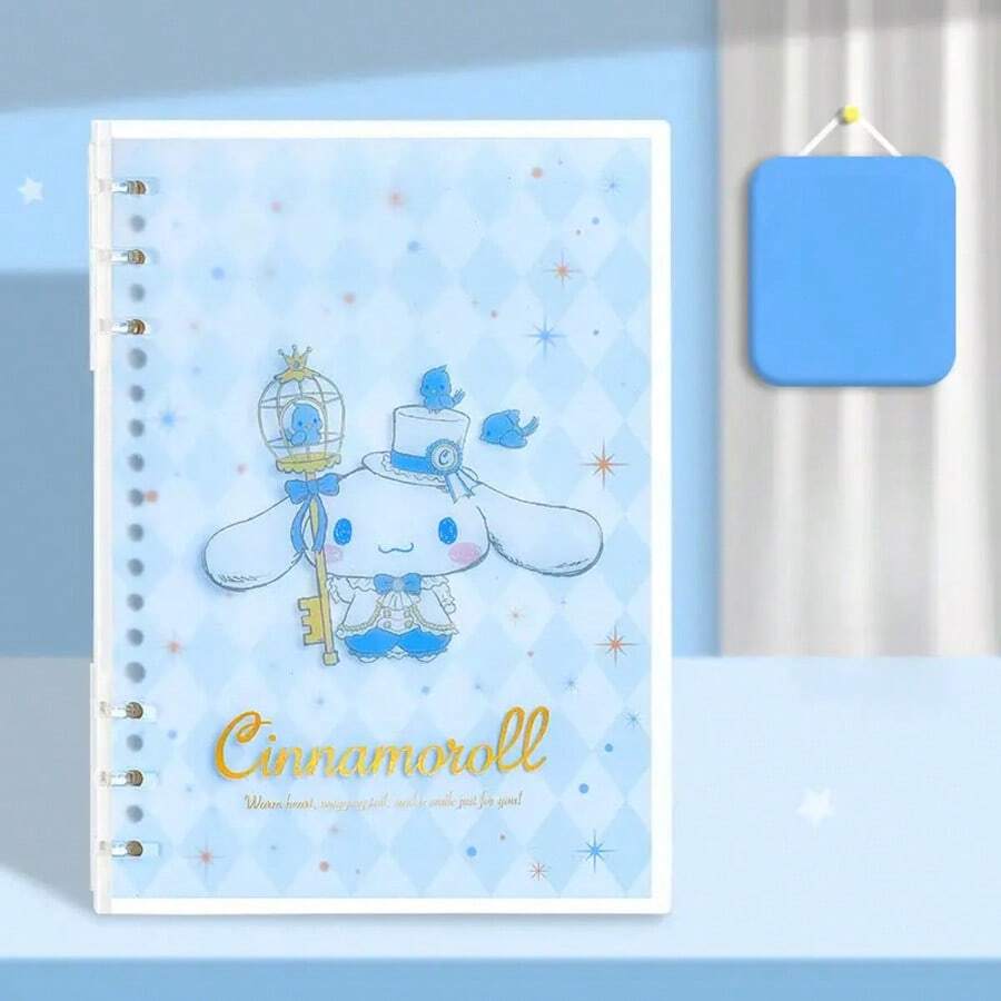 SANRIO 1pc Characters Detachable Spiral Notebook, A5 Lined Practice Book, Copybook, Portable Diary, Planner, Student Prize, Office Supply, Holiday Gift - Sanli - View 1