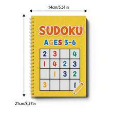 Sổ tay luyện tập Sudoku dành cho học sinh, với các câu đố logic dạng lưới số có thể điền vào, kèm theo bảng trắng trong suốt lớn. Giúp phát triển khả năng tập trung, tư duy phản biện và kỹ năng giải quyết vấn đề. Luyện tập với độ khó tăng dần, phù hợp cho việc sử dụng trong lớp học, ở nhà và khi đi du lịch. Cũng là một món quà nhật ký học tập tuyệt vời. - Sách Sudoku - Xem 4