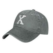 1pc Malcolm X Graphic Printed Baseball Cap Outdoor Sports Leisure Adjustable Sun Hat Vintage Washed Baseball Cap Retro Distressed Dad Hat Soft Adjustable Printed Streetwear Unisex Cap For Men Women - 黑色 - 查看 6