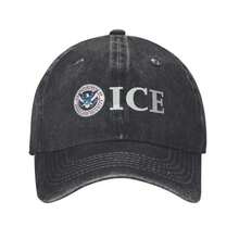 ICE Immigration Casual Baseball Cap  Hiking Fishing Trucker Hat Spring Breathable Couple Women Street Style Baseball Caps - Mũ cao bồi - Xem 1