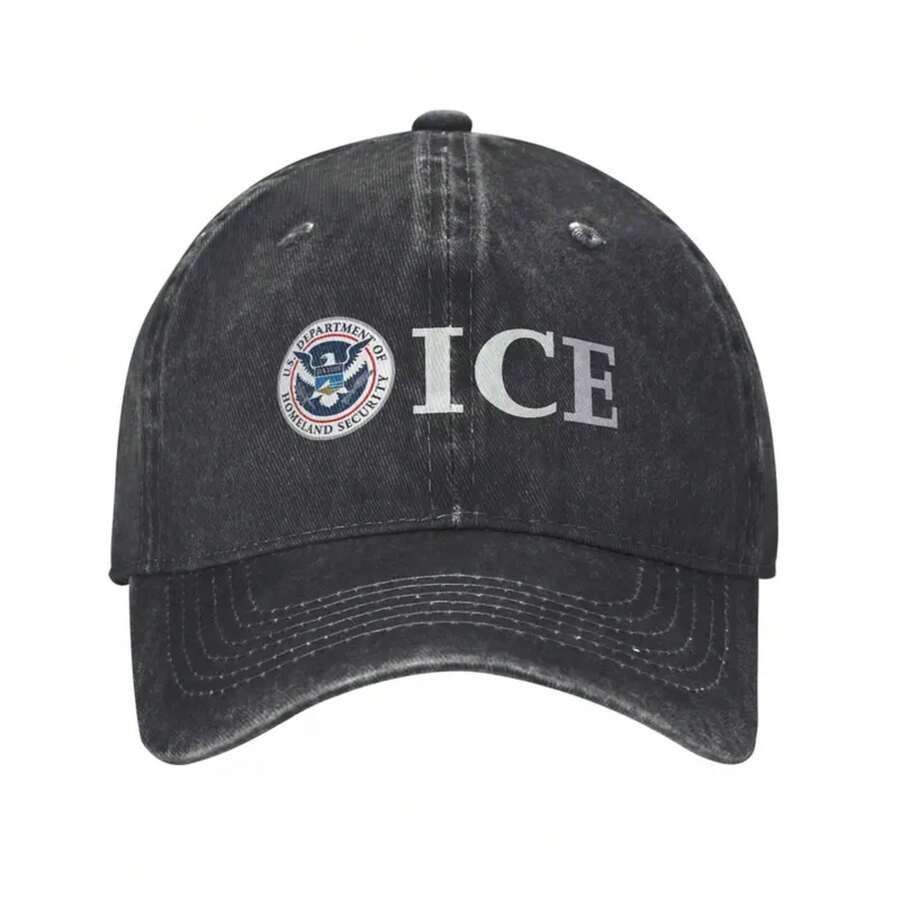 ICE Immigration Casual Baseball Cap  Hiking Fishing Trucker Hat Spring Breathable Couple Women Street Style Baseball Caps - Mũ cao bồi - Xem 1