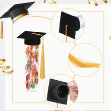 Bộ quà tặng 10 món đựng kẹo tốt nghiệp năm 2026, bao gồm 15 mũ tốt nghiệp mini và 15 hộp đựng kẹo, thích hợp làm quà tặng cho khách mời dự tiệc tốt nghiệp năm 2026, đồ dùng tự trang trí tiệc tốt nghiệp. - Nhiều kiểu dáng - Xem 10