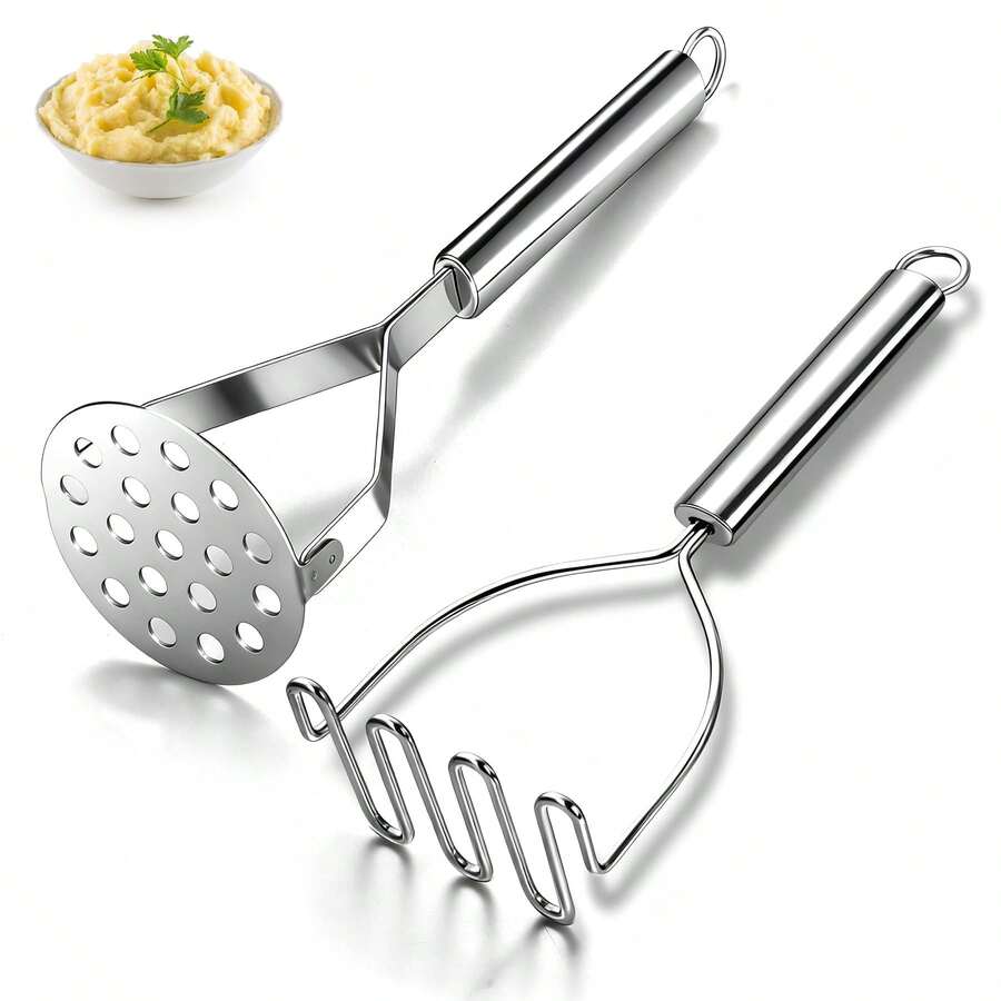 Dụng cụ nghiền khoai tây LELUSH bằng thép không gỉ, chịu lực cao, chuyên dụng cho nhà bếp, dùng để nghiền bơ, khoai tây, đậu, thịt và rau củ.