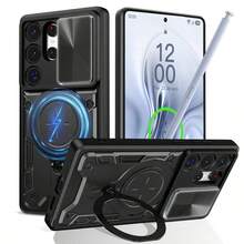 360 °   Rotating Ring Holder Magnetic Anti-Drop Phone Case, Compatible With IPhone 11/12/13/14/15/16 Pro Max, S22/23/24+ A04/A05/A14/A15/A24/A25/A34/A54, Pixel 6/7/8/9 Pro, TPU Material Full Body Phone Cover - màu đen - Xem 5