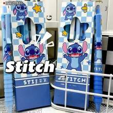 4 chiếc bút bi họa tiết hoạt hình Lilo & Stitch dễ thương, màu trung tính, bút viết in hình Stitch, thích hợp cho trường học, văn phòng, trẻ em, quà tặng sinh nhật cho bé gái. - 4 gói - Xem 2