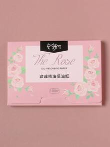100pcs Rose Scented Oil Blotting Paper - Pink - View 8