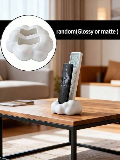 1 stuk wolkvormige opbergdoos voor afstandsbedieningen, modern minimalistisch zwart-wit, met een zachte bovenkant om ruimte te besparen. Geschikt voor tv, dvd-speler, blu-ray-speler, audiosysteem, gameconsole etc. Ideaal voor de woonkamer of slaapkamer. Decoratieve houder voor afstandsbedieningen met opbergfunctie.