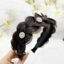 1 chiếc băng đô cài tóc bán chạy nhất kèm tóc giả tết, kiểu tết xương cá, kẹp tóc chống trượt, thiết kế vương miện cao thanh lịch. - @YPWS - Xem 10
