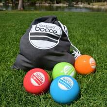 - Juego de bochas para Patio 90 mm 8 Bolas palino Caja y Cuerda de medición - Varios color - Ver 5