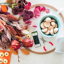 20/50pcs Wood Bead Set, Semi-Circle/Semi-Sphere Shape, DIY Craft Material, Wooden Semi-Ball Beads - Wood Color - View 3