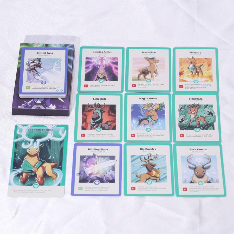 Here To Slay Warriors & Druids Expansion Pack, Fantasy Strategy Card Board Game - Multicolor - View 1