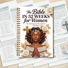 女性专属圣经学习笔记本 | 52周灵修计划 | 365天每日灵修 | 主题圣经学习+冥想空间 | 精美插图 | 适用于祷告、灵修记录和灵命成长 | 基督徒礼物 | 灵命成长计划本 | 信仰激励工具 - A5 - 查看 9