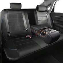 9pcs/4pcs (5 Seats/2 Seats) Universal Genuine Leather Car Seat Covers With Zipper Design And Air Bag Compatibility, Elegant And Stylish - Style a - View 5