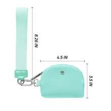 Women's Mini Zip Around Wristlet Wallet With Detachable Mini Wallet & Card Holder Pouches, Ideal Christmas Stocking Stuffer Gift For Travel, Everyday Carry, Keys, Cards And Small EssentialsPocket - TF藍 - 查看 4