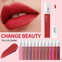 12-Piece/Set Lipstick Kit - 12 Shades Of Matte Lip Color, 24-Hour Long-Lasting, Plump & Full, Perfect Holiday Gift For Women - Bộ 12 son bóng - Xem 4